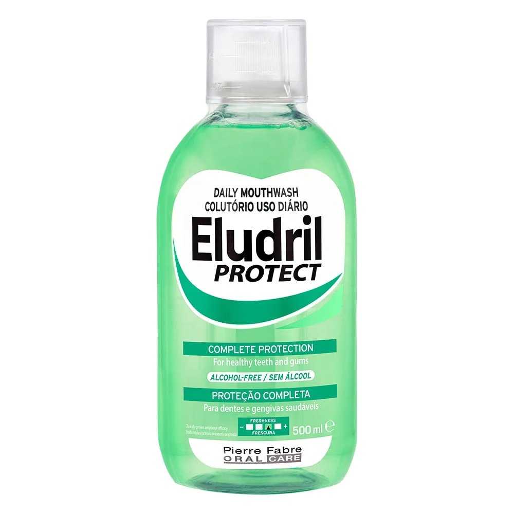 Elgydium Eludril Protect – Καθημερινό Στοματικό Διάλυμα για Ολοκληρωμένη Προστασία Ούλων & Δοντιών (500ml) Στοματική φροντίδα