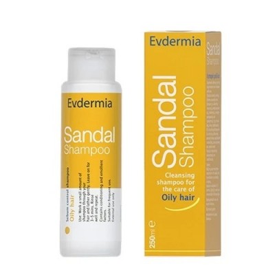 Evdermia Sandal Shampoo – Σμηγματορρυθμιστικό Σαμπουάν για Λιπαρά Μαλλιά 250ml