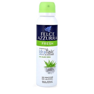 Felce Azzurra Fresh IdraTalc Deo Spray 150ml | Αποσμητικό 48h με Αλόη