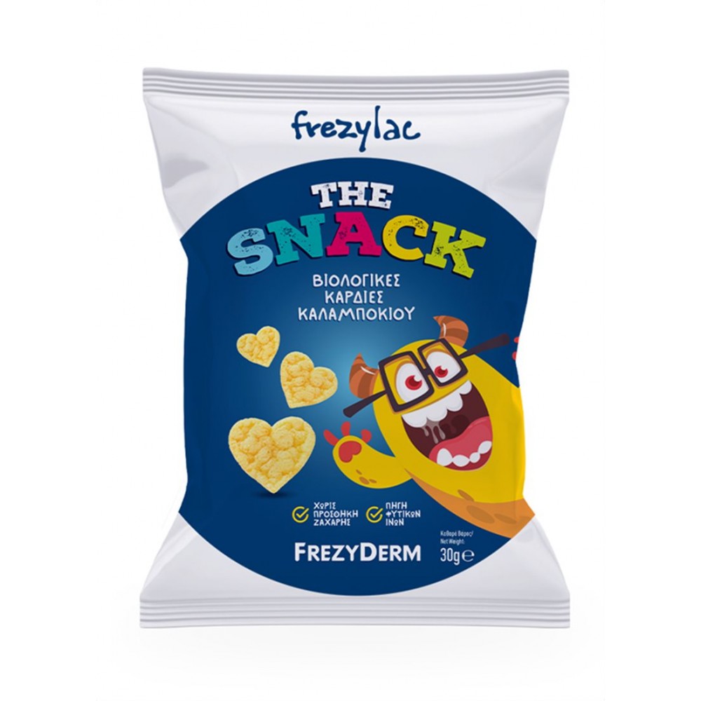 FREZYLAC THE SNACK- Βιολογικές καρδιές καλαμποκιού 30gr Βρεφική διατροφή