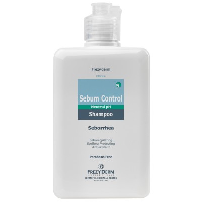 Frezyderm Sebum Control Shampoo 200ml – Σαμπουάν Ρύθμισης Σμήγματος & Ανακούφισης Τριχωτού