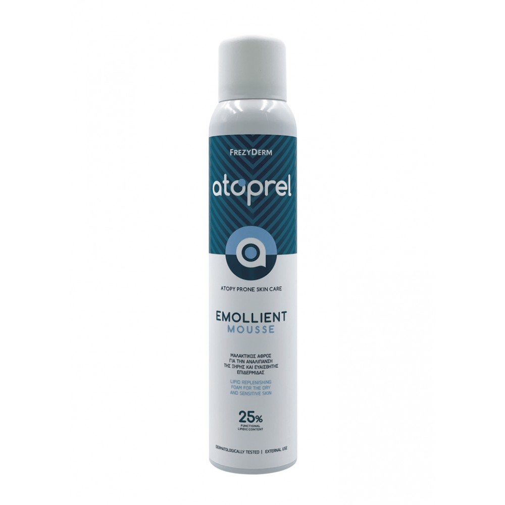 Frezyderm Atoprel Emollient Mousse 200ml – Ανάλαφρη Ενυδατική Μους για Ατοπικό & Ξηρό Δέρμα Φροντίδα μωρού