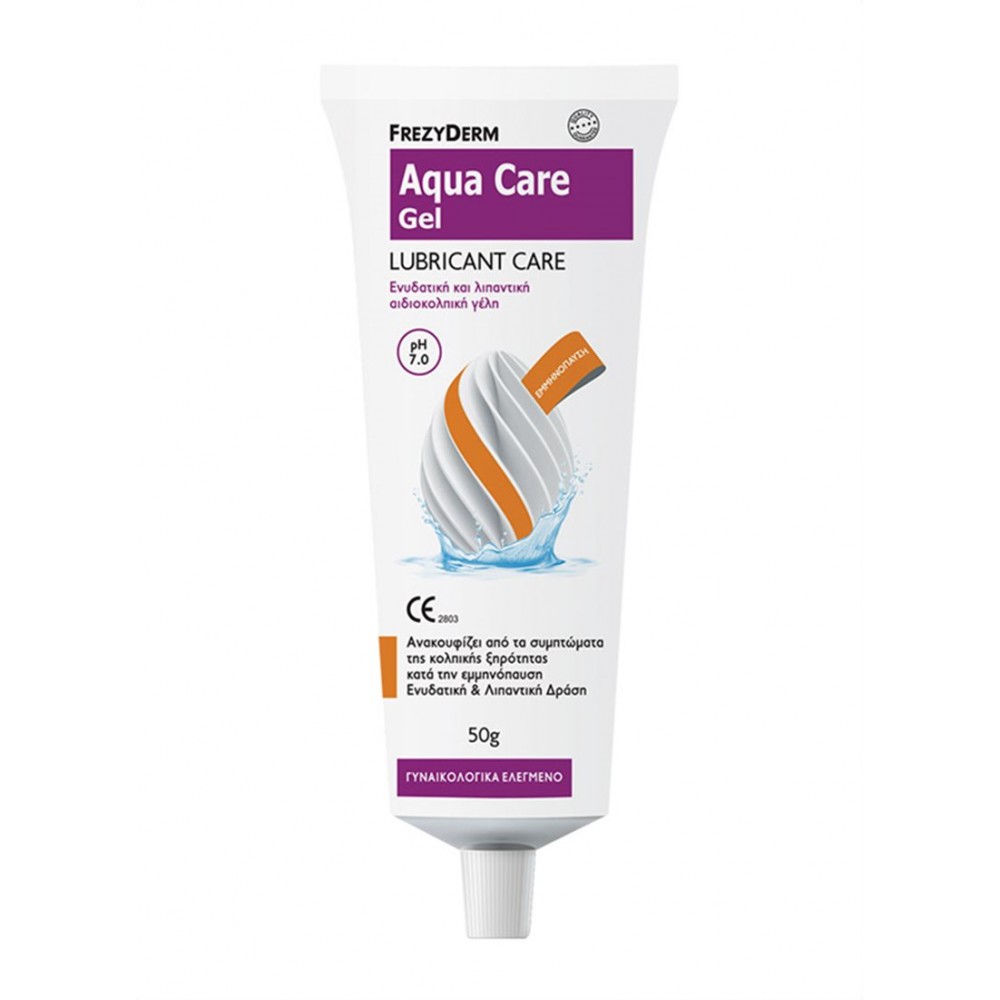 Frezyderm AQUA CARE GEL – Ενυδατική και λιπαντική αιδοιοκολπική γέλη | 50ml Ευαίσθητη Περιοχή 