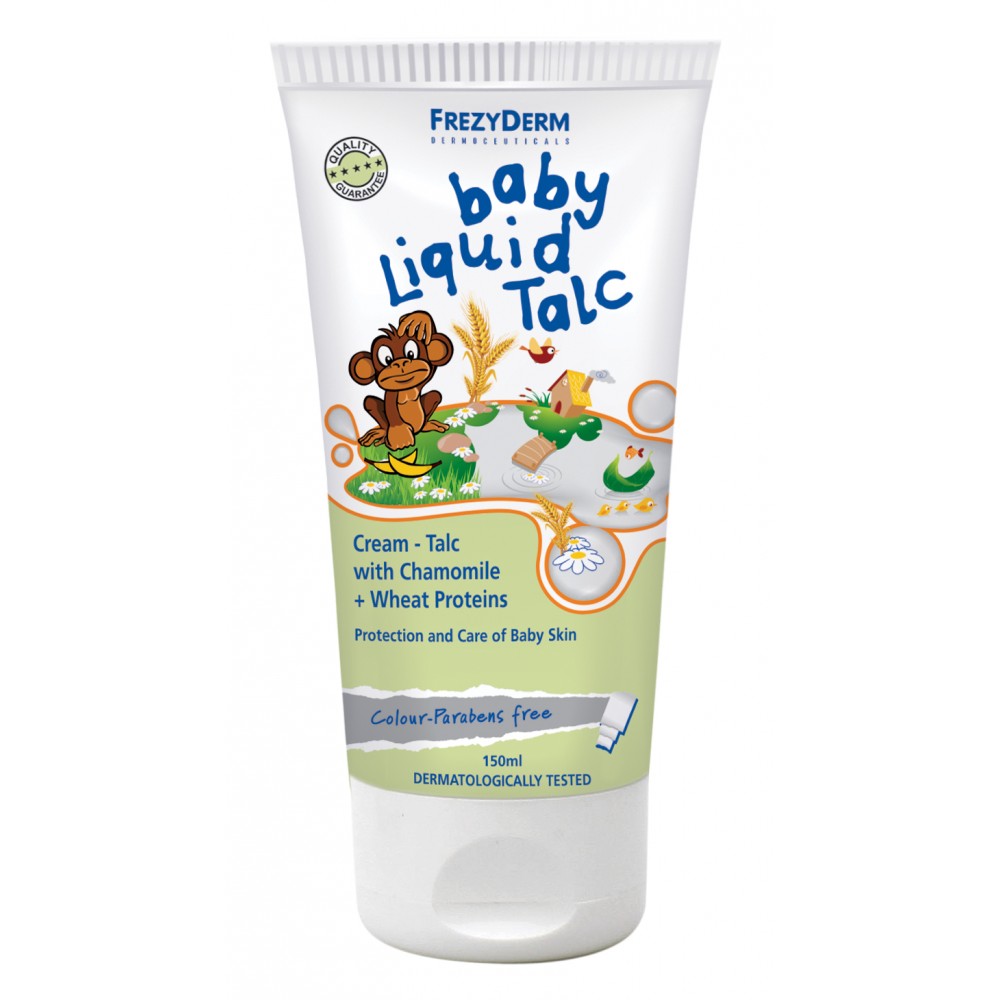 Frezyderm Baby Liquid Talc 150ml – Υγρή Τάλκη για Πρόληψη Συγκαμάτων & Ερεθισμών Φροντίδα μωρού