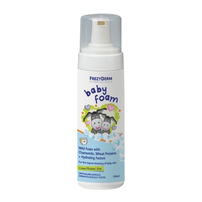 Frezyderm Baby Foam 150ml – Απαλός Αφρός Καθαρισμού Χωρίς Ξέβγαλμα για Ευαίσθητο Βρεφικό Δέρμα