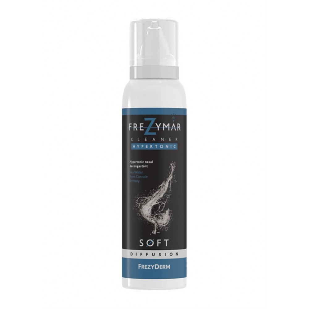 Frezyderm Frezymar Cleaner Hypertonic Soft Diffusion 120ml – Ρινικό Αποσυμφορητικό Διάλυμα για Βρέφη από 3 Μηνών Κρυολόγημα