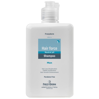Frezyderm HAIR FORCE Shampoo Men 200ml – Ανδρικό Σαμπουάν Κατά της Τριχόπτωσης με Επιστημονική Ακρίβεια
