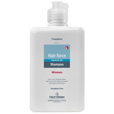 Frezyderm HAIR FORCE Shampoo Women 200ml – Εξειδικευμένο Σαμπουάν για Τριχόπτωση Γυναικών & Ενίσχυση της Τρίχας