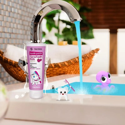 Frezyderm SensiTeeth Kids Toothpaste 500ppm, 50ml – Παιδική Οδοντόκρεμα Κατά της Τερηδόνας για Ηλικίες 3–6 Ετών