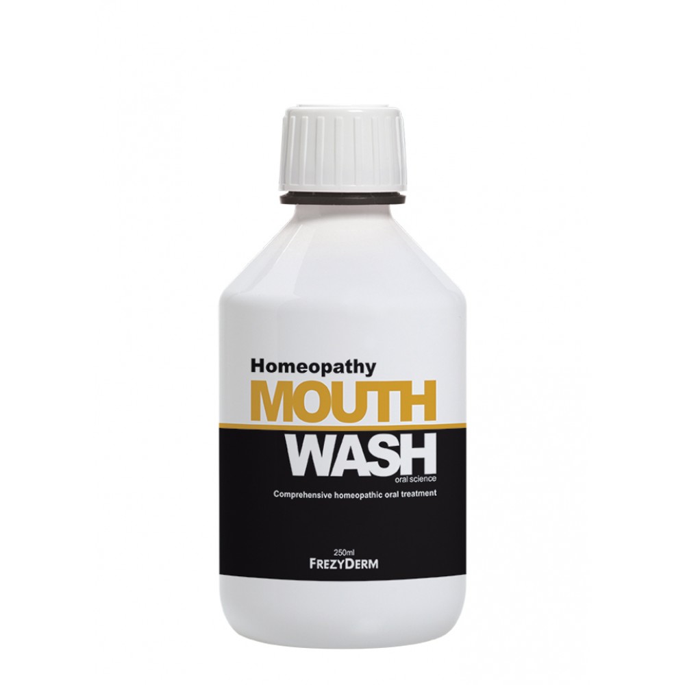 Frezyderm Homeopathy Mouthwash 250ml – Φυσικό Στοματικό Διάλυμα Συμβατό με Ομοιοπαθητική Στοματική φροντίδα