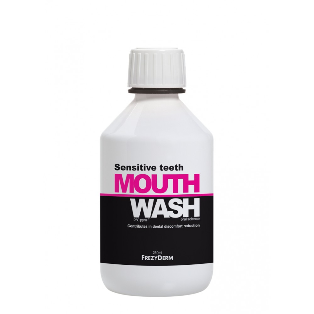 Frezyderm Sensitive Teeth Mouthwash 250ml – Στοματικό Διάλυμα για Ευαίσθητα Δόντια με Φθόριο 250ppm Στοματική φροντίδα