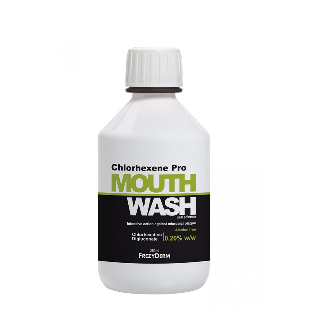Frezyderm Chlorhexene Pro Mouthwash 250ml – Στοματικό Διάλυμα με Ισχυρή Αντιμικροβιακή Δράση και Χλωρεξιδίνη Στοματική φροντίδα
