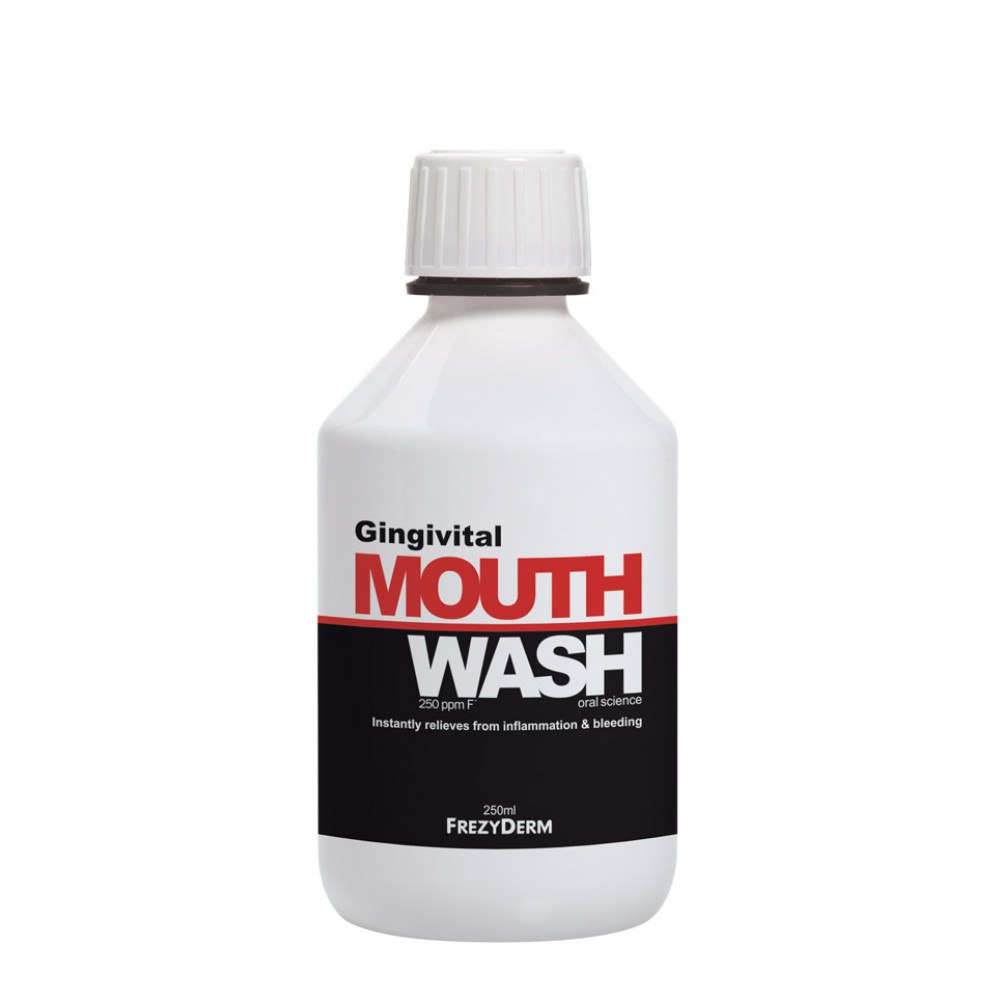 Frezyderm Gingivital Mouthwash 250ml – Στοματικό Διάλυμα για Ουλίτιδα & Κακοσμία Στοματική φροντίδα
