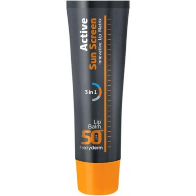 Frezyderm Active Sun Screen Lip Balm SPF50+ 15ml – Αντηλιακή Προστασία Χειλιών