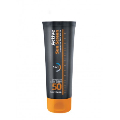 Frezyderm ACTIVE SUN SCREEN FACE & BODY SPF 50 – Υψηλή Προστασία για Πρόσωπο και Σώμα