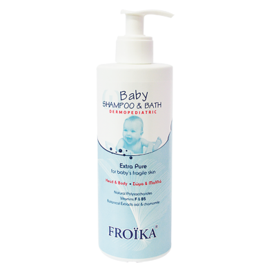 Froika Baby Shampoo & Bath 400ml – 2 σε 1 Σαμπουάν & Αφρόλουτρο για Νεογνά & Βρέφη