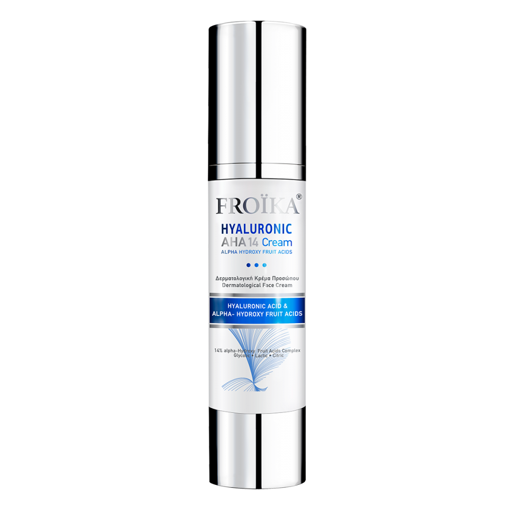 Froika Hyaluronic AHA 14 Cream 50ml – Αντιγηραντική Κρέμα Προσώπου με 14% Οξέα Φρούτων & Υαλουρονικό Οξύ Καλλυντικά