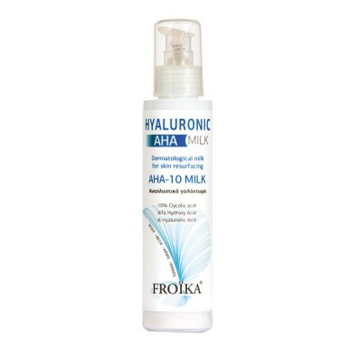 Froika Hyaluronic AHA-10 Milk 125ml – Αναπλαστικό Γαλάκτωμα με 10% AHA για Λάμψη & Ομοιομορφία