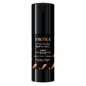 Froika Premium Silk Foundation Light 30ml – Φυσική Κάλυψη & Λάμψη για Ανοιχτόχρωμες Επιδερμίδες Καλλυντικά