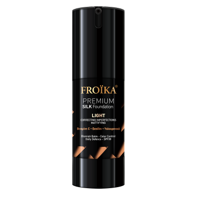 Froika Premium Silk Foundation Light 30ml – Φυσική Κάλυψη & Λάμψη για Ανοιχτόχρωμες Επιδερμίδες