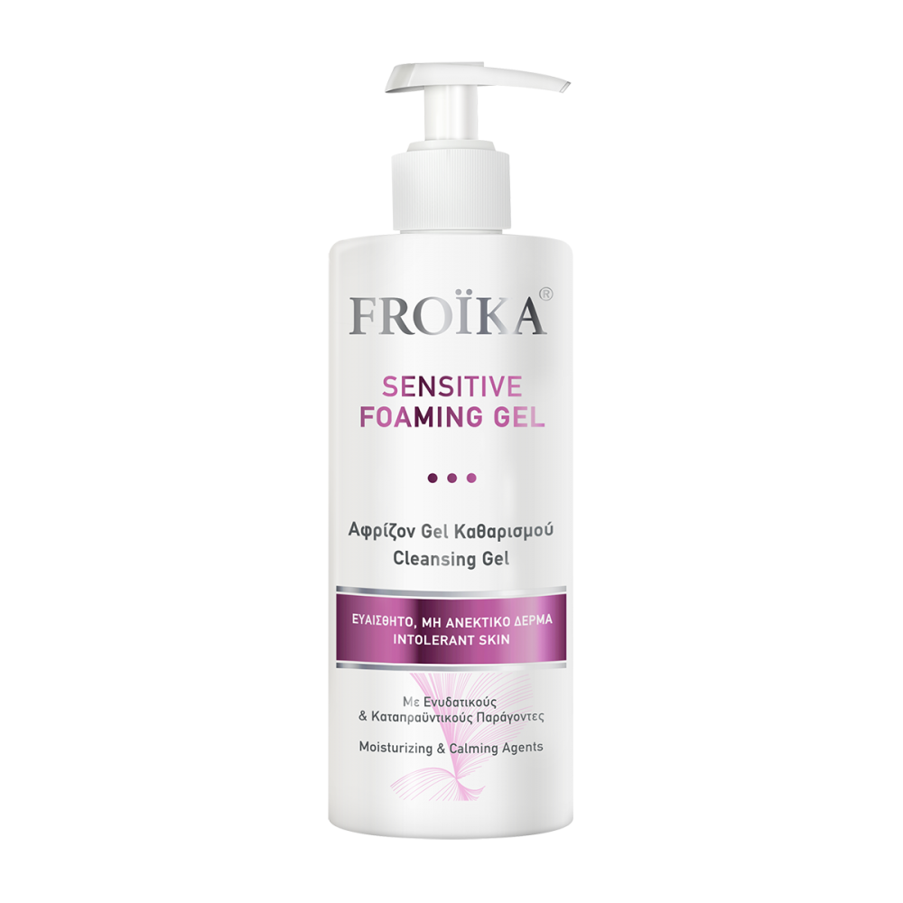 Froika Sensitive Foaming Gel 400ml – Ήπιο Αφρίζον Καθαριστικό Προσώπου για Ευαίσθητες & Αντιδραστικές Επιδερμίδες Καλλυντικά