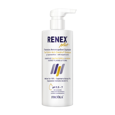 Froika Renex Plus Shampoo 400ml – Επανεκκίνηση για το Τριχωτό με Τάση σε Λιπαρότητα & Κνησμό