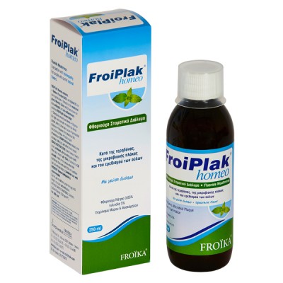 Froika FroiPlak Homeo Mouthwash 250ml – Φθοριούχο Στοματικό Διάλυμα με Δυόσμο για Ολοκληρωμένη Προστασία