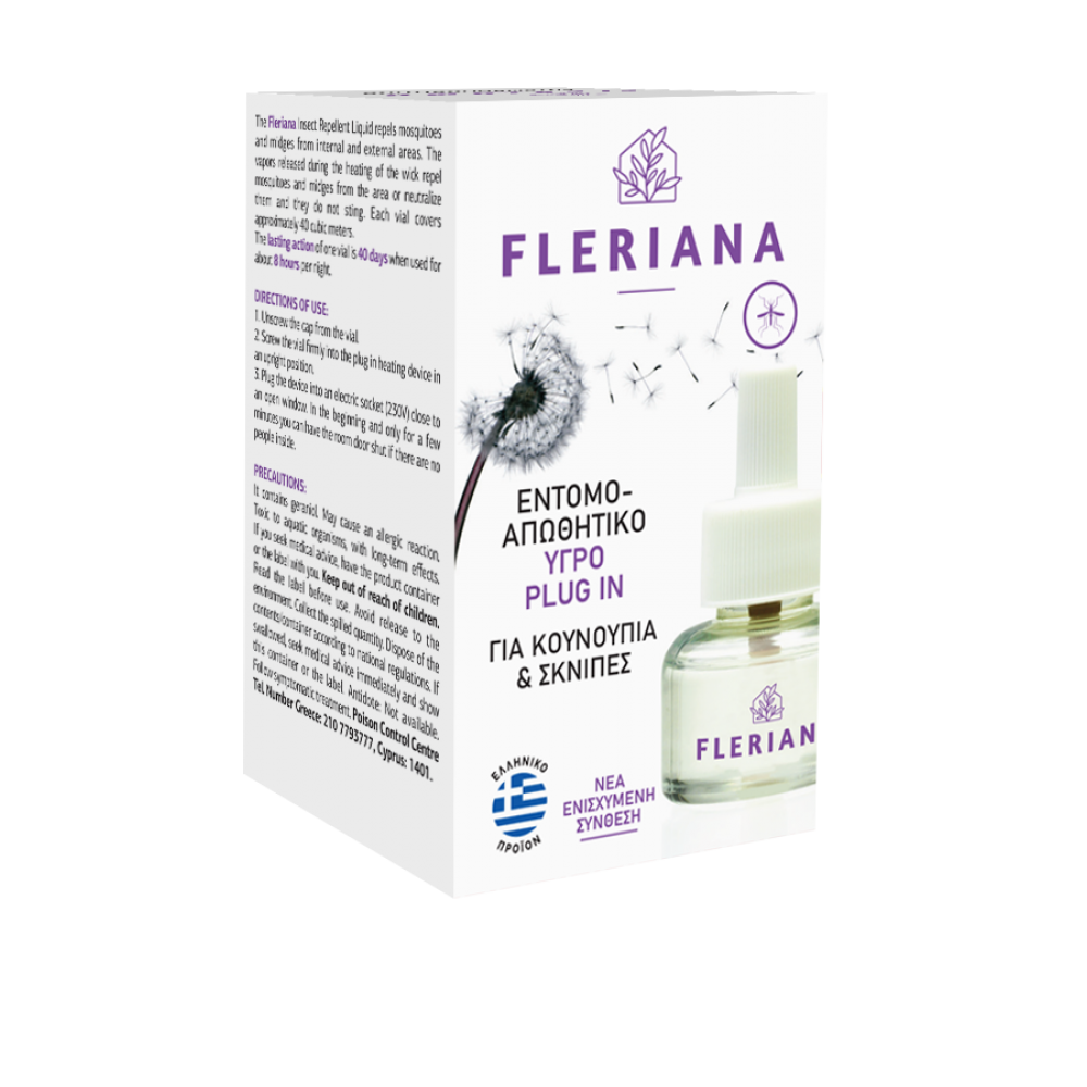 Βύσμα εντομοαπωθητικού υγρού Fleriana Πρώτες Βοήθειες