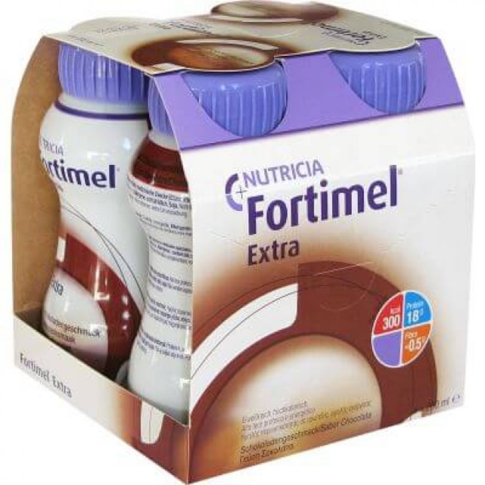 Fortimel Extra Σοκολάτα 4x200ml – Υψηλής Πρωτεΐνης Ρόφημα για Υποθρεψία & Ανάρρωση | sefrodizo.gr Συμπληρώματα διατροφής
