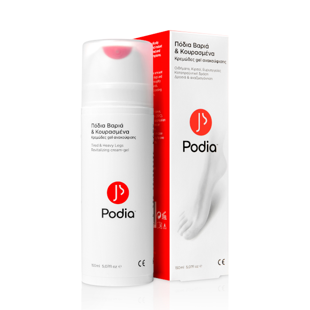 Podia Tired & Heavy Legs Cream-Gel 150ml | Ανακούφιση για Κουρασμένα & Βαριά Πόδια Περιποίηση Άκρων 