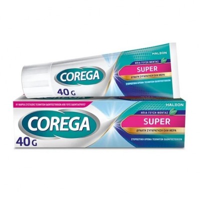 Corega Super Cream 40g – Ισχυρή Συγκράτηση & Αίσθηση Σιγουριάς Όλη Μέρα