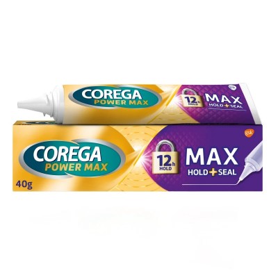 Corega Max Seal 40g – Επαγγελματική Σταθερότητα & Αόρατη Άνεση για Οδοντοστοιχίες