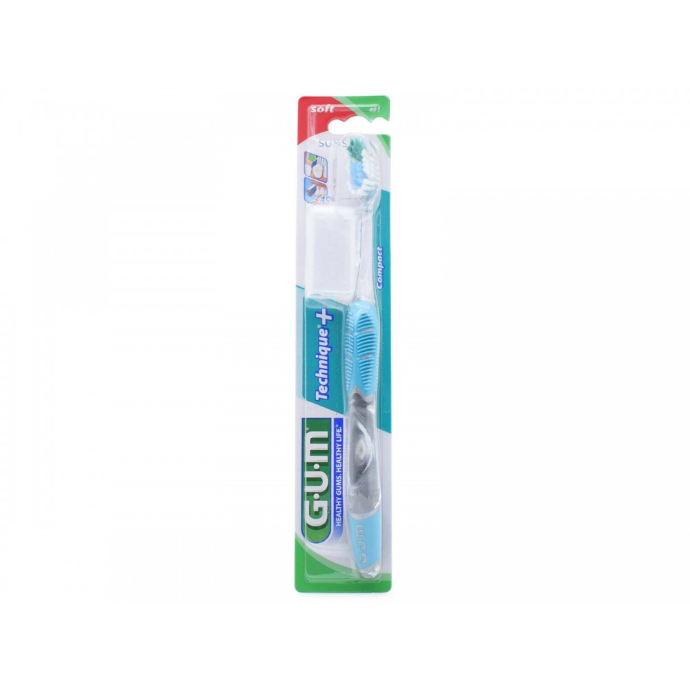 GUM Technique 491 Οδοντόβουρτσα Soft – Μαλακή & Επιστημονικά Σχεδιασμένη, 1 Τεμ. Στοματική φροντίδα