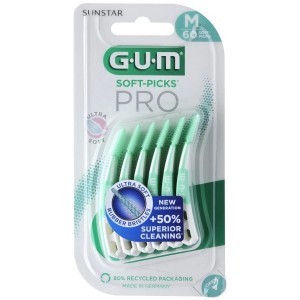 GUM Soft-Picks PRO Medium – Μεσοδόντια Βουρτσάκια Νέας Γενιάς, 30 Τεμάχια Στοματική φροντίδα