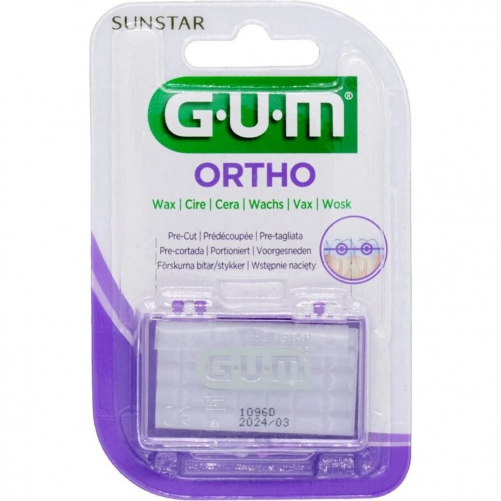 GUM Orthodontic Wax Unflavored (723) – Ορθοδοντικό Κερί Χωρίς Γεύση για Ερεθισμούς από Σιδεράκια Στοματική φροντίδα