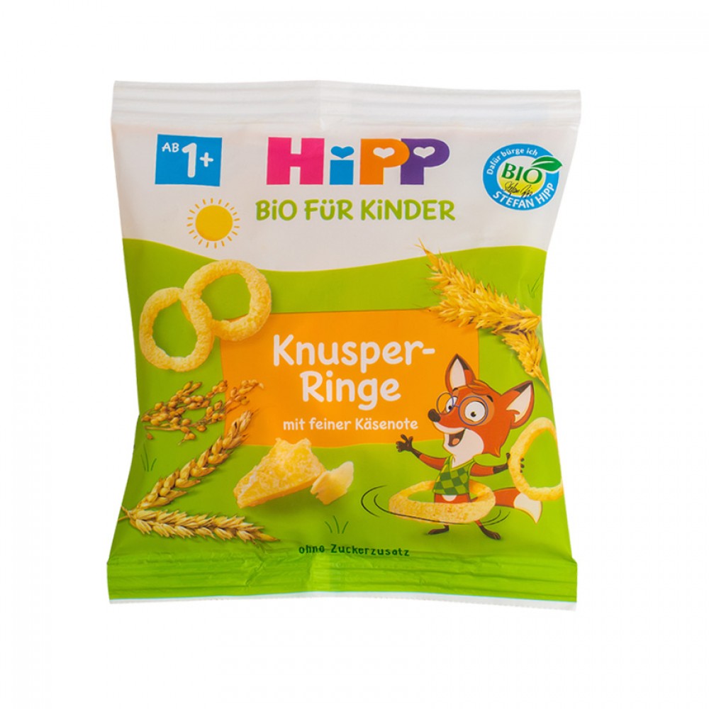 Hipp Τραγανά τυροδαχτυλίδια 25gr Βρεφική διατροφή