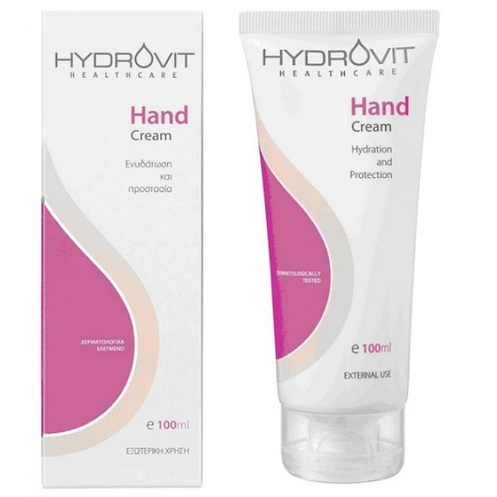Hydrovit Hand Cream 100ml – Ενυδατική Κρέμα Χεριών για Άμεση Ανακούφιση, Θρέψη & Προστασία από Ξηρότητα Περιποίηση Άκρων 