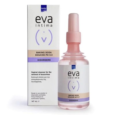 Intermed Eva Douche Baking Soda – Ενδοκολπικό Καθαριστικό με Διττανθρακικό Νάτριο & pH 9.0 για Μυκητιάσεις & pH Ρύθμιση | 147ml