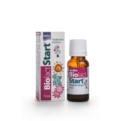 Intermed Biolact Start Drops 12ml – Προβιοτικές Σταγόνες για Βρέφη & Παιδιά για Πεπτική Ισορροπία από Την Αρχή