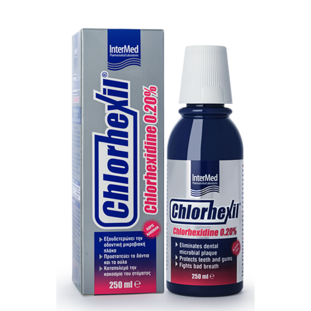 Intermed Chlorhexil® 0.20% Mouthwash 250ml – Στοματικό Διάλυμα Ενισχυμένης Αντισηπτικής Δράσης Στοματική φροντίδα