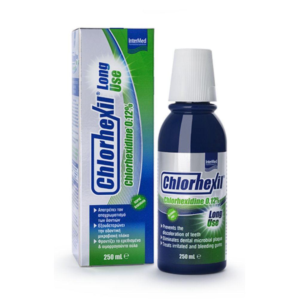 Intermed Chlorhexil 0.12% Στοματικό Διάλυμα 250ml – Μακράς Χρήσης Αντισηπτική Φροντίδα με Χλωρεξιδίνη Στοματική φροντίδα