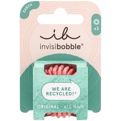 Invisibobble Original Earth Collection “Save It or Waste It” – Σπιράλ Λαστιχάκια Μαλλιών 3τμχ