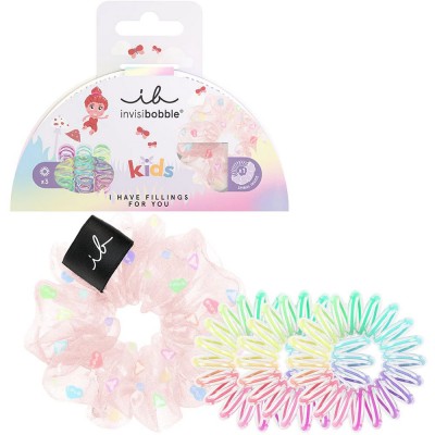 Invisibobble Promo Kids “I Have Fillings For You” – Παιδικό Σετ Sprunchie & 3 Λαστιχάκια Μαλλιών