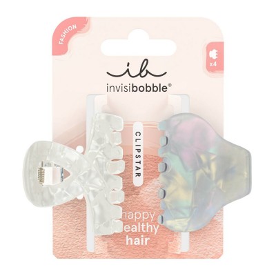 Invisibobble Clipstar M Pearly Frost – Κλάμερ Μαλλιών Μεσαίου Μεγέθους 1τμχ