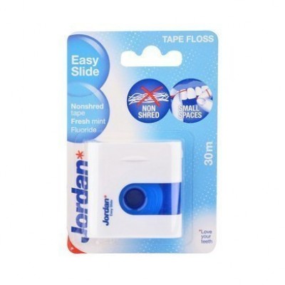 Jordan Clinic Easy Slide Οδοντικό Νήμα με Φθόριο & Γεύση Μέντας – 30m για Άνετο & Αποτελεσματικό Καθαρισμό