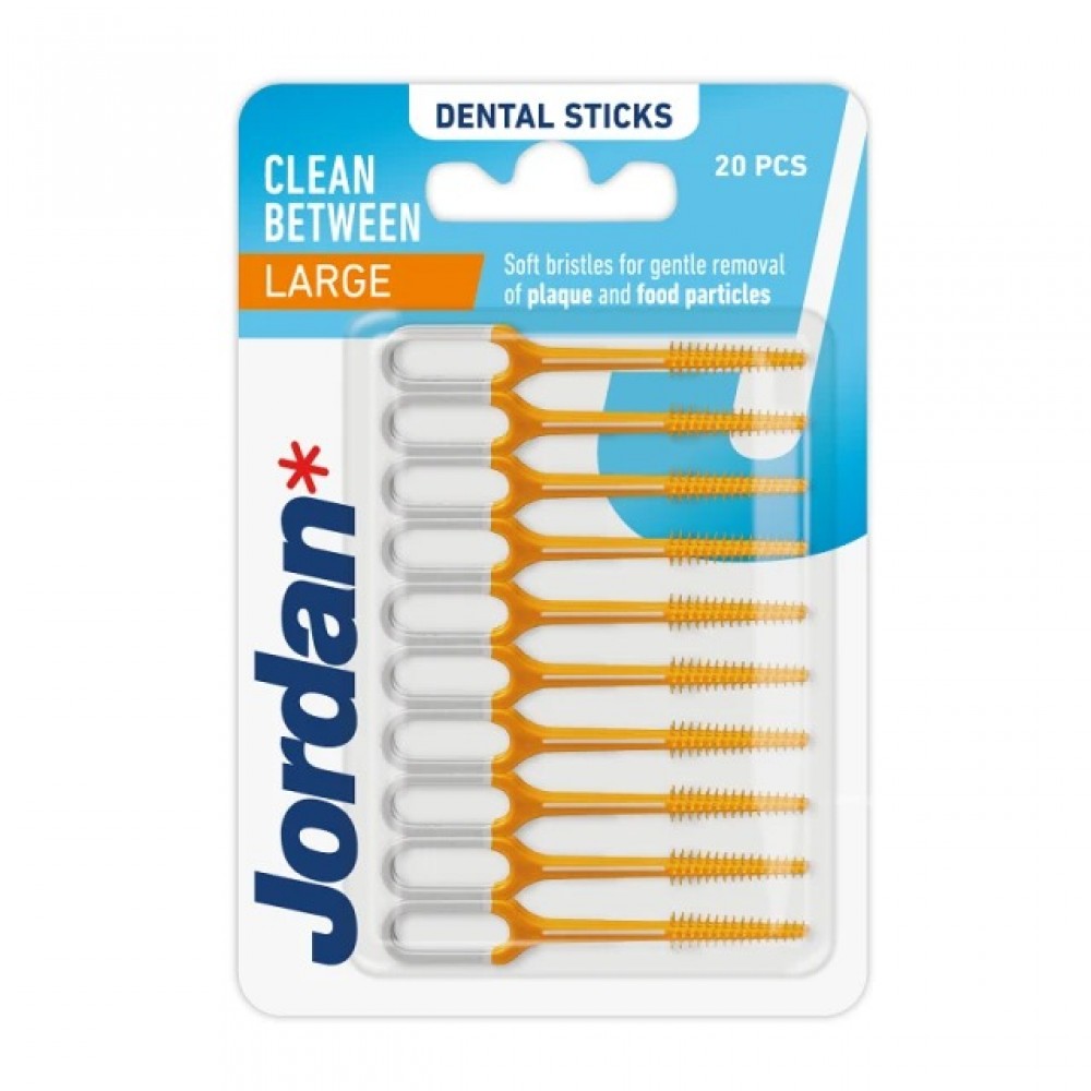 Jordan Clean Between Sticks Large – Μεσοδόντια Βουρτσάκια για Αποτελεσματικό Καθαρισμό στα Μεγάλα Κενά Στοματική φροντίδα