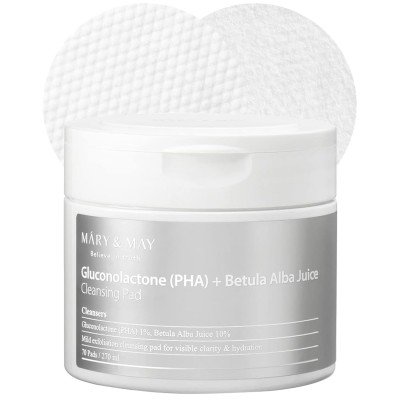 Mary&May PHA Pads με Gluconolactone & Birch Juice – 70τμχ