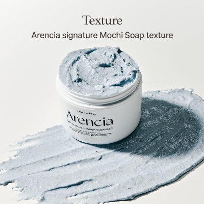 Arencia Fresh Blue Hyssop Rice Mochi Cleanser 120 g – Διπλός Καθαρισμός & Μαλακή Απολέπιση με Hyssop