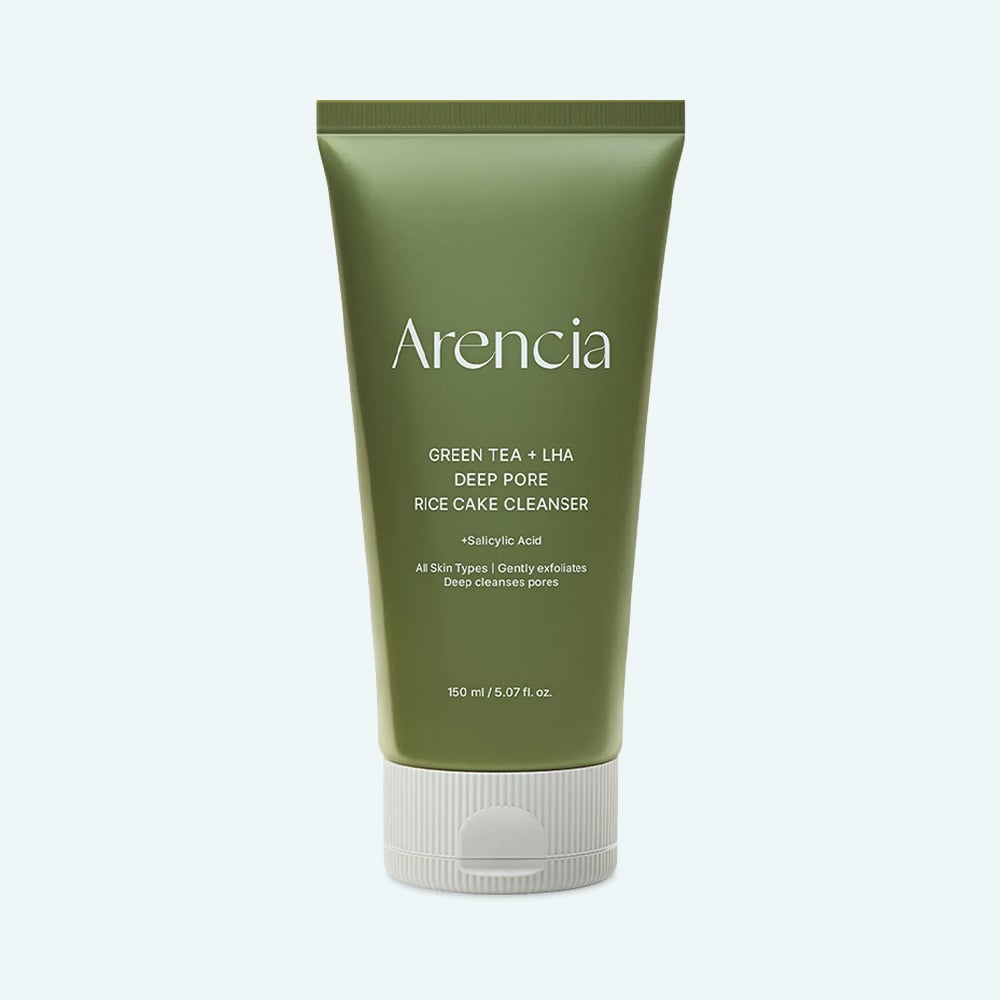 Arencia Green Tea + LHA Deep Pore Rice Cake Cleanser 150ml Καλλυντικά