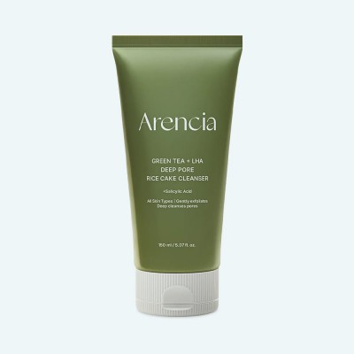 Arencia Green Tea + LHA Deep Pore Rice Cake Cleanser 150ml